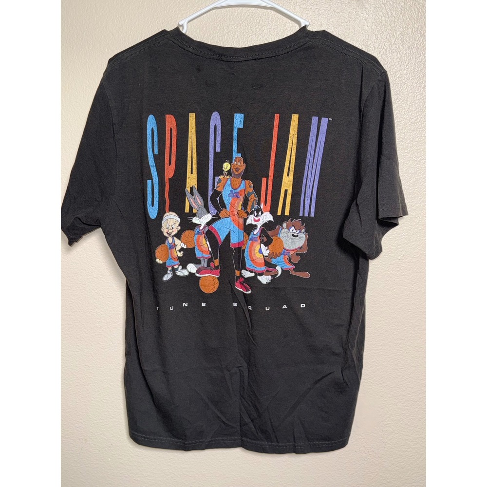 Space Jam A New Legacy Tune Squad LeBron James Graphic T-Shirt Black Large - Picture 6 of 7